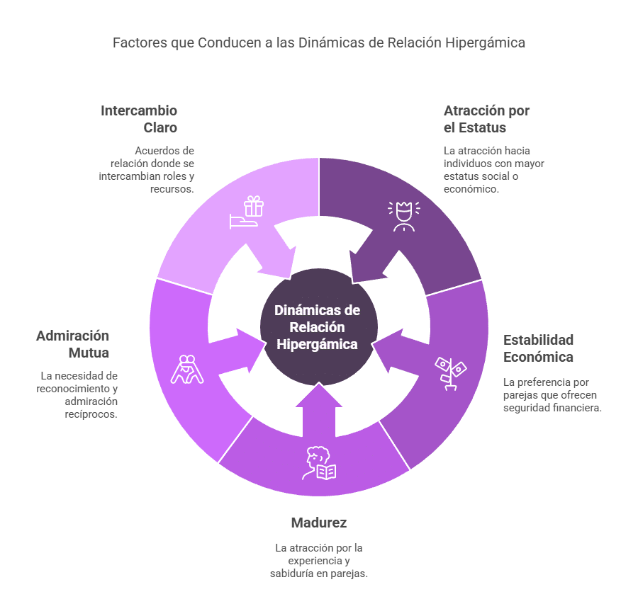 Infografía Hipergamia y sus factores