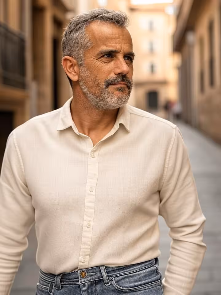 Vista panorámica del casco medieval de Vitoria-Gasteiz en un día soleado