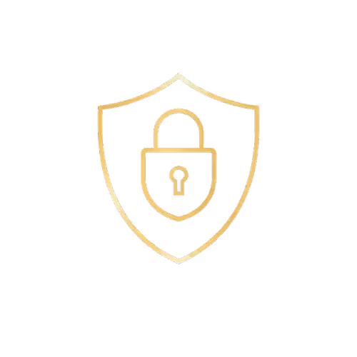 Icono de candado y escudo significa seguridad